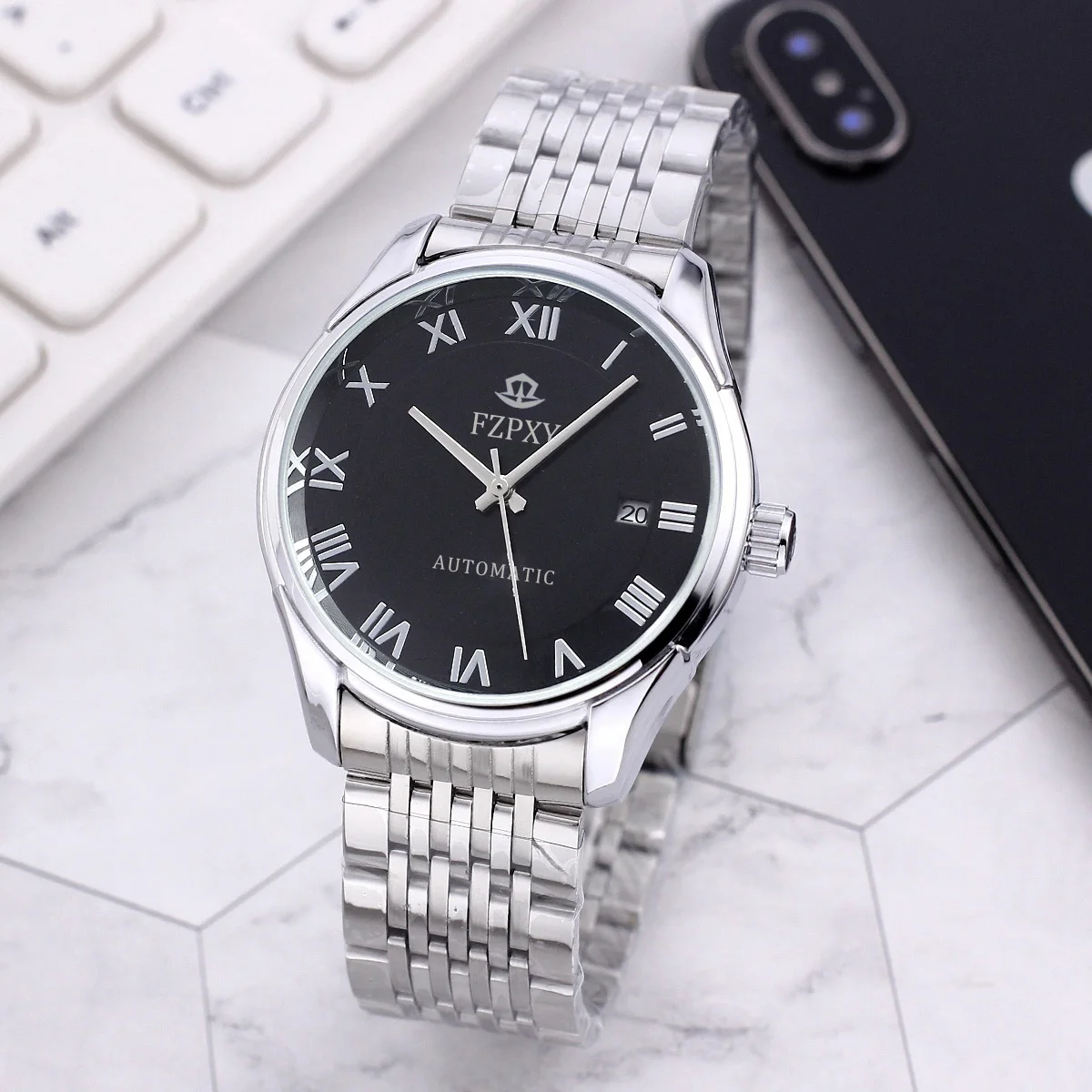 

AAAAA Original Brand Watches For Mens Business Full Stainless Steel Automatic Date Watch Luxury Chronograph Sport Fashion casual