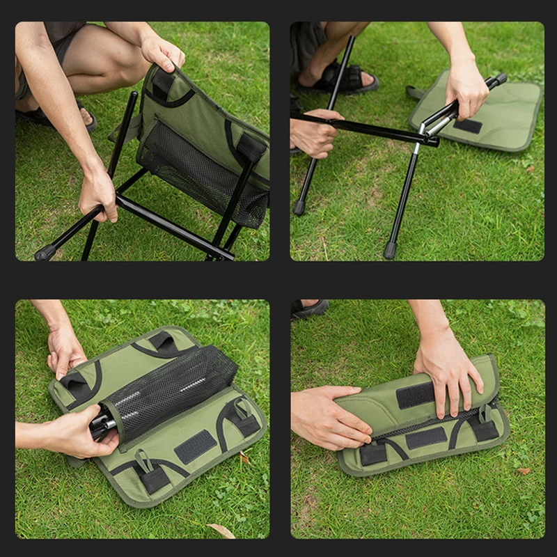 Складной стул для рыбалки на открытом воздухе кемпинга походов ультралегкий