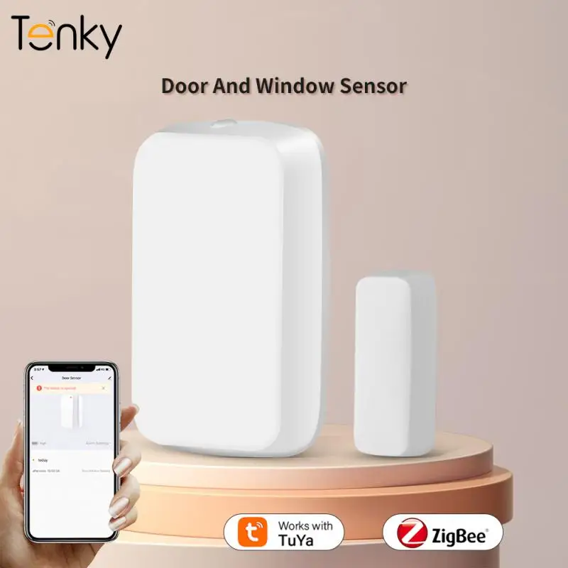 

Датчик окон Tuya Zigbee, умное беспроводное соединение с окошком, работает с Alexa Google Home, 1-6 шт.