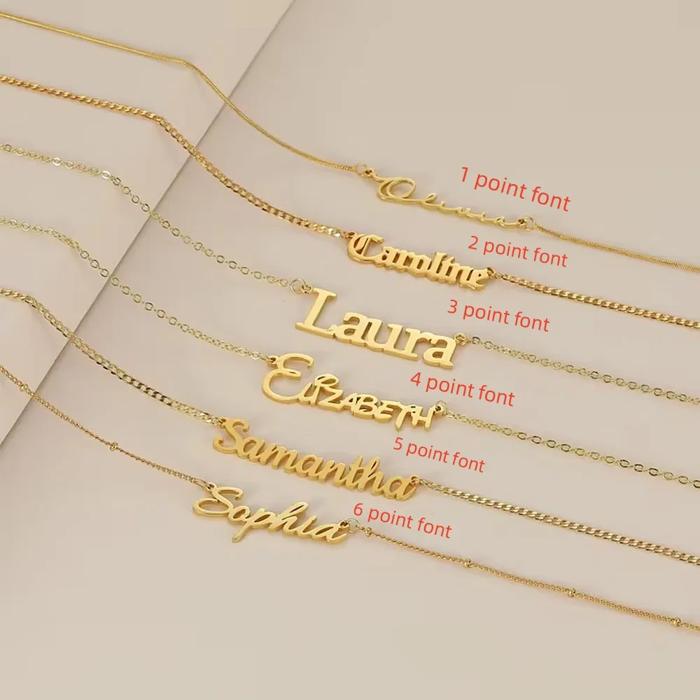 Fashion Personalized Bracelet For Women's Name Custom Stainless Steel Jewelry Personality Custom Bracelet Anklet For Women