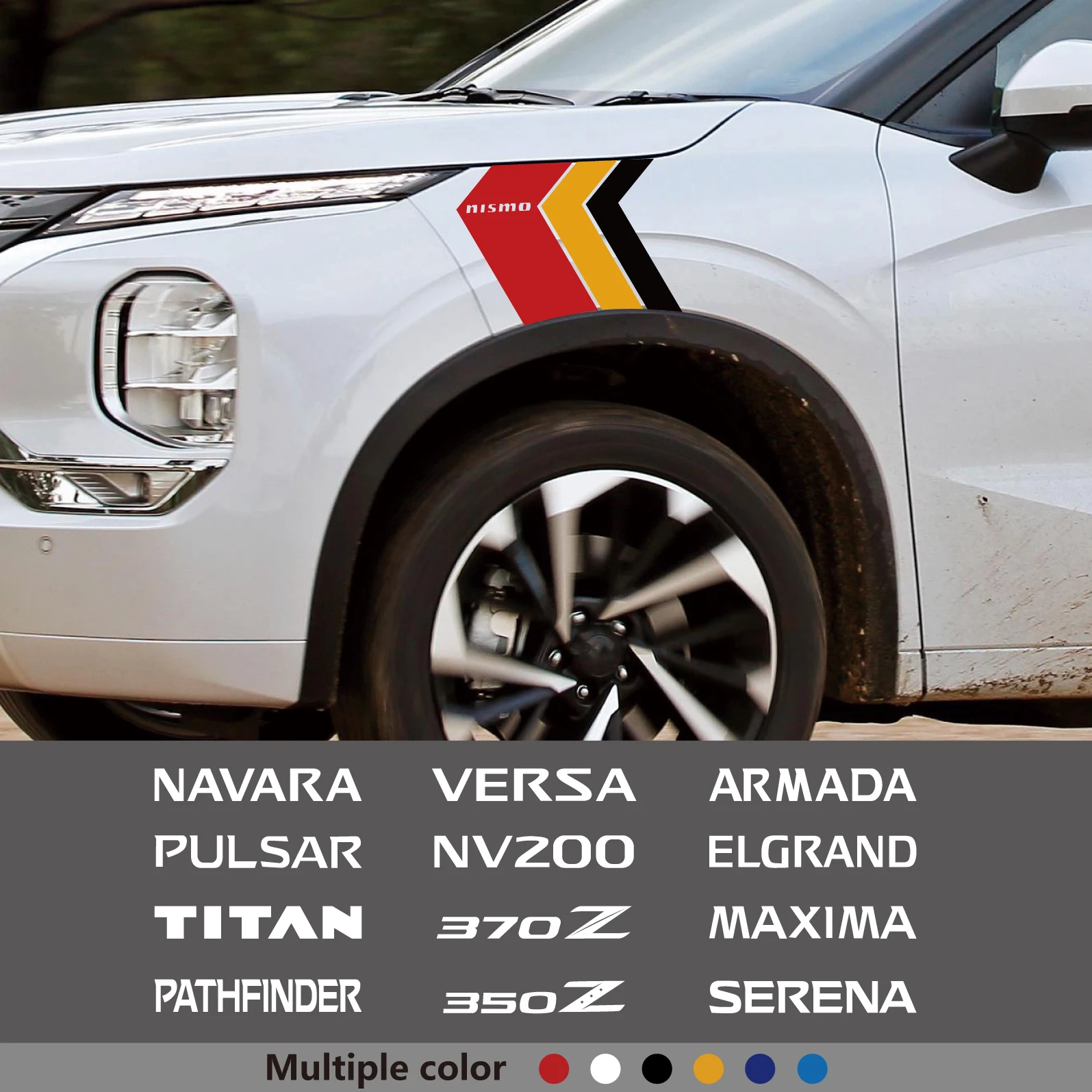 

2pcs Car Fender Sticker Decals For Nisama 370Z 350Z Navara Patrol Maxima Pulsar Titan Nv200 Versa Kicks Sentra Elgrand Livina