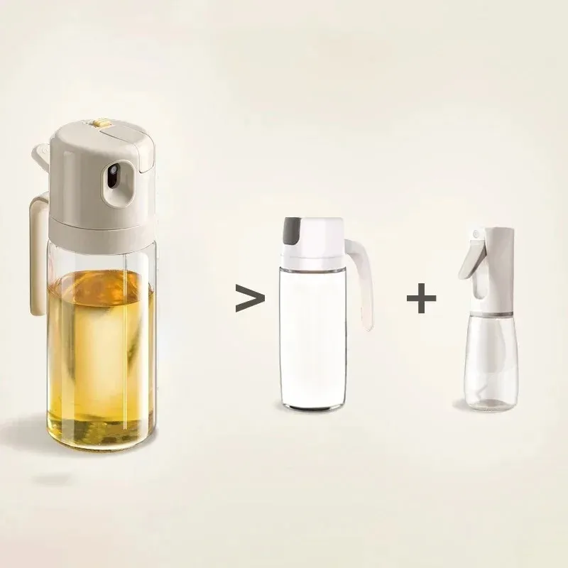 2 в 1 стеклянный пульверизатор для масла 550 мл