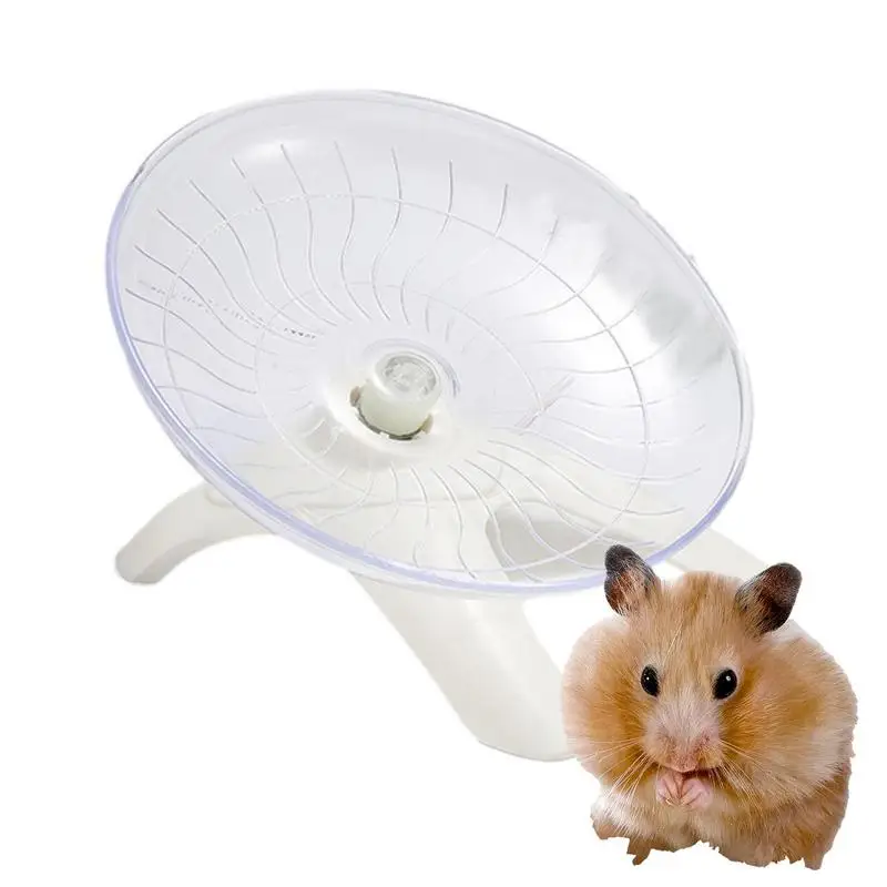 

Wheel For Hamster Super-Silent Running Wheel For Hamsters Flying Saucer Small Animal Toys 7 Inch Acrylic Gerbil Wheel Dwarf