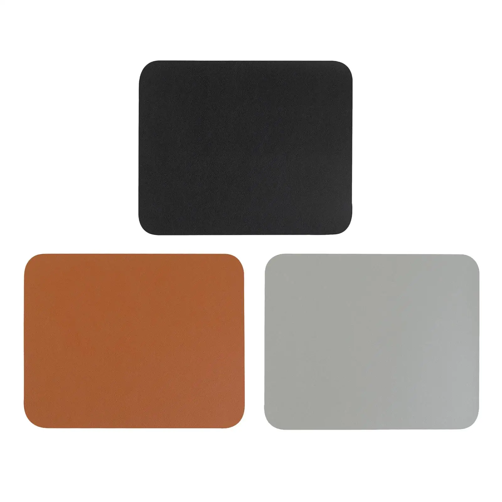 

Кожаный коврик для мыши, коврик для мыши ноутбука, 9,84 дюйма x 8,27 дюйма, противоскользящий Настольный игровой коврик для мыши, двухсторонний кожаный коврик для набора текста