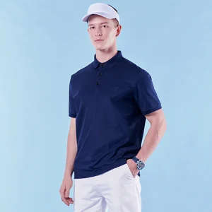 HELLEN&WOODY 2022 Summer Men Golf Polo Solid Embroidery Print Formal T-Shirt Short Sleeve Top Tee Co