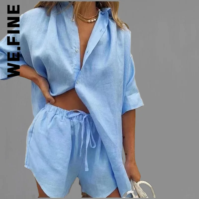 Женский спортивный костюм в стиле ретро We.Fine комплект из двух предметов с