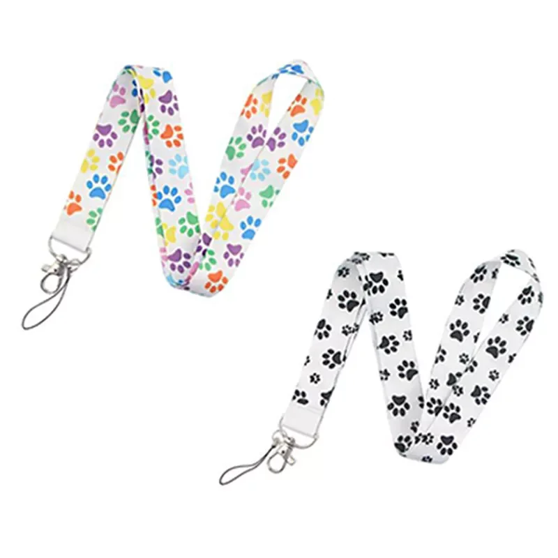 

Footprints Of Cute Dog Style Terylene Phone Strap Women And Men Mobile Phone Key Neck Lanyard For Students