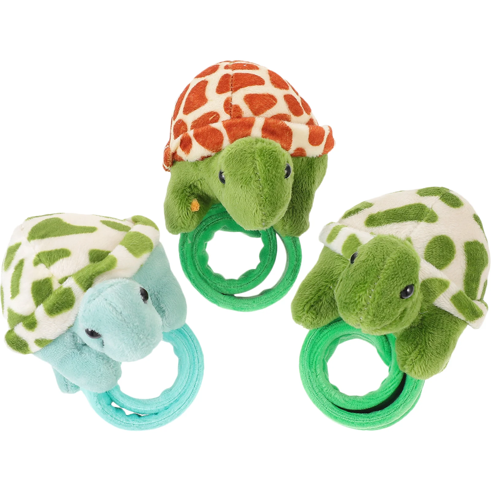 

3pcs Cartoon Turtle Slap Bracelet Stuffed Animal Slap Band Stuffed Hugger Slap Bracelet Party Supply