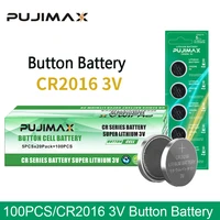 phomax 100pcslot original brand new 3v cr2016 lithium button battery for watch computer car key pedometer coin cell durable