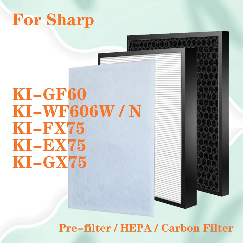 Для Sharp KI-GF60 KI-WF606W/N KI-FX75 KI-EX75 KI-GX75 очиститель воздуха совместимый с