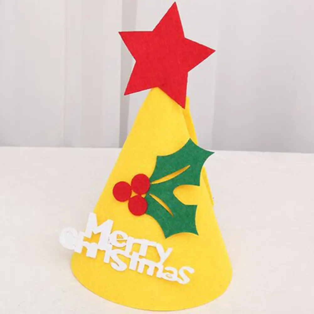 Decorative Accessories Christmas Hat Handcraft Home Table Decoration Kids Toy Gift