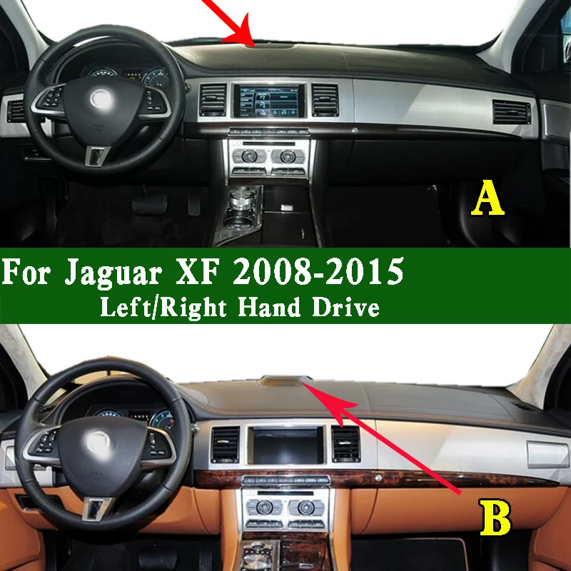 

For Jaguar XF XFR X250 2008-2015 Dashmat Dashboard Cover Instrument Panel Sunscreen Insulation Protective Pad Carpet Ornaments