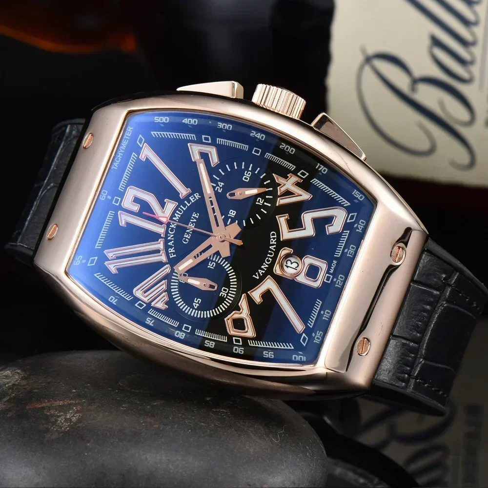 Распродажа AAA FRANCK MULLER брендовые Женевские часы для мужчин многофункциональные