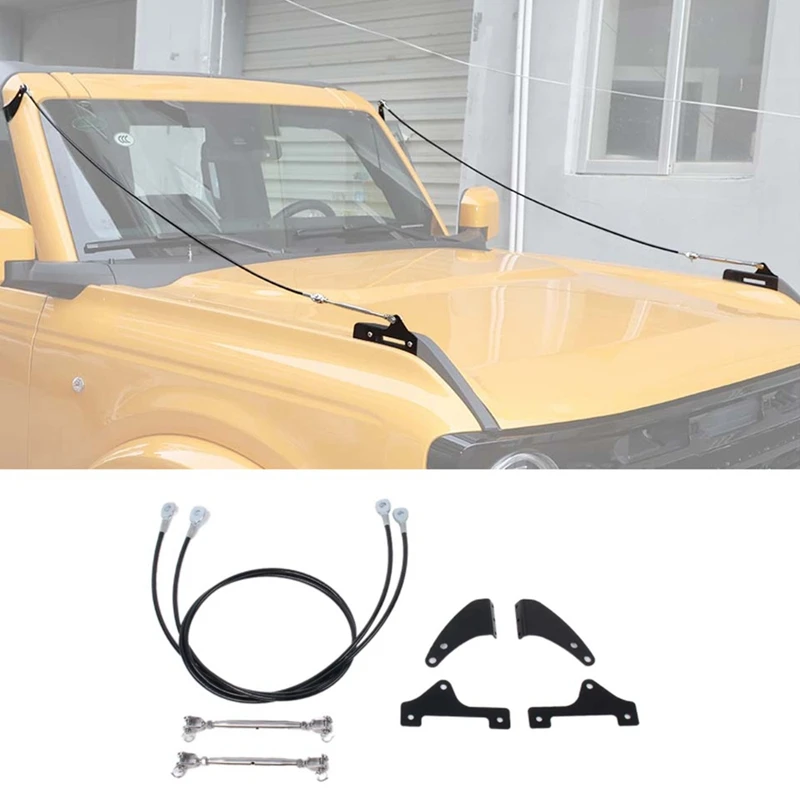 

Hood Obstacle Eliminate Rope Protector Accessories For Ford Bronco 2021 2022 Deflect Low Hanging Branches Brush