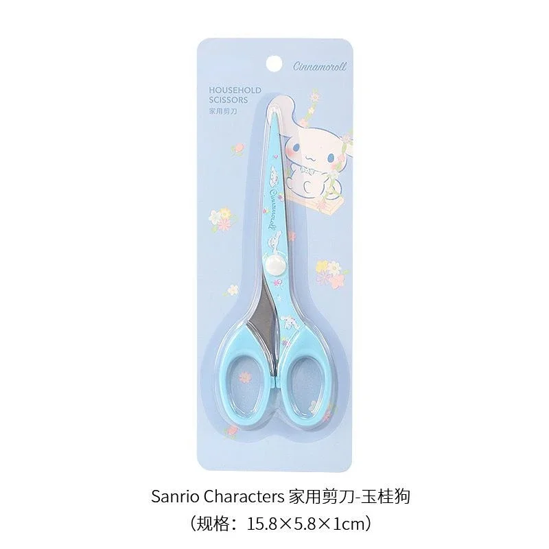 

Серия Sanrio Cinnamoroll Pochacco Kuromi, ножницы My melody, милые мультяшные студенческие художественные ножницы для домашних заданий, офиса