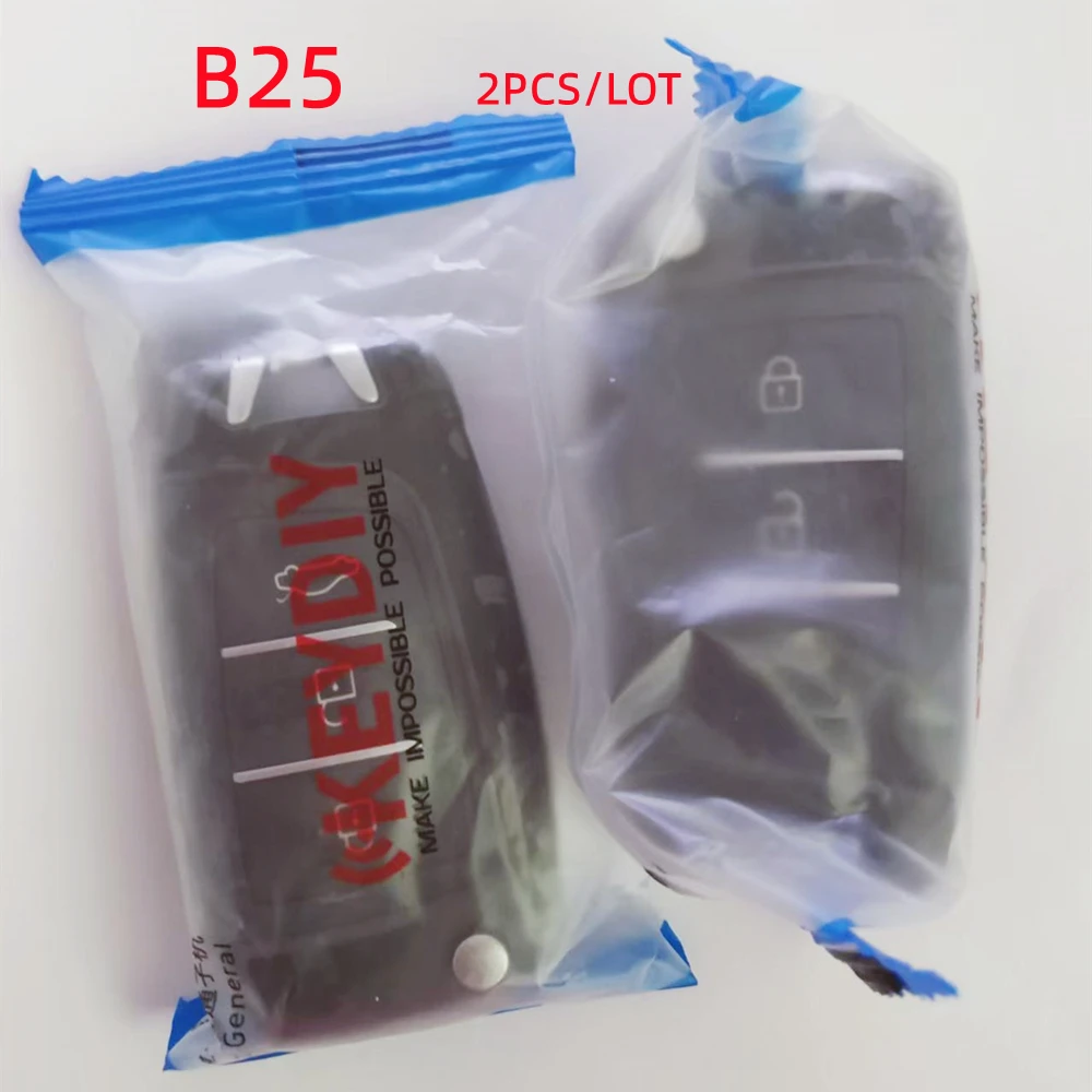 

2 Шт. KEYDIY B25 3-кнопочный Дистанционный Ключ Для KD-X2 KD900 KD900 + URG200 Контроллер Программирования Ключей С Дистанцио...