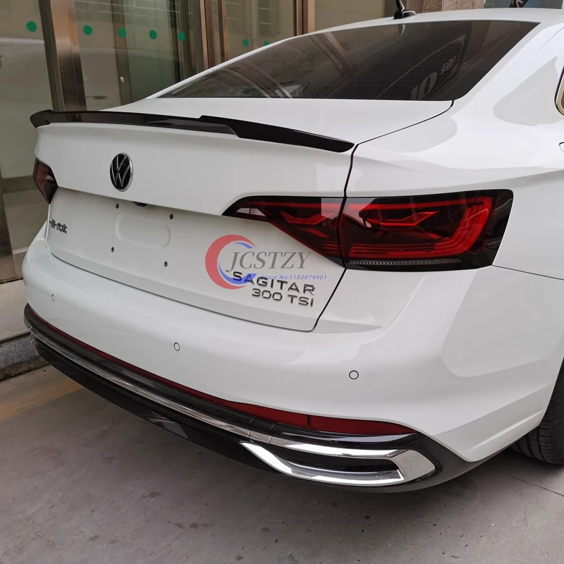 

Для VW Jetta mk7 2019-2021 спойлер из АБС-пластика из углеродного волокна, заднее крыло багажника, комплект кузова автомобиля, аксессуары