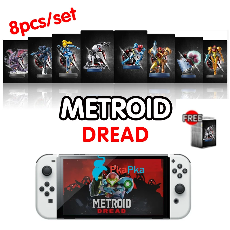 

For Nintendo Switch Metroid Dread amiiboed card for NS OLED METROID 5 NFC card ntag215 Tag Tagmo amxxbo card