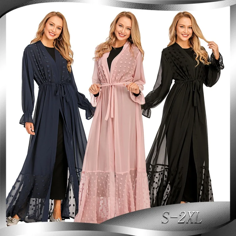 

Muslim Islamic Women Kaftan Khimar Jilbab Eid Mubarak Ramadan Dress Islam Abaya Robe Tax Products Turkey Spring Loose