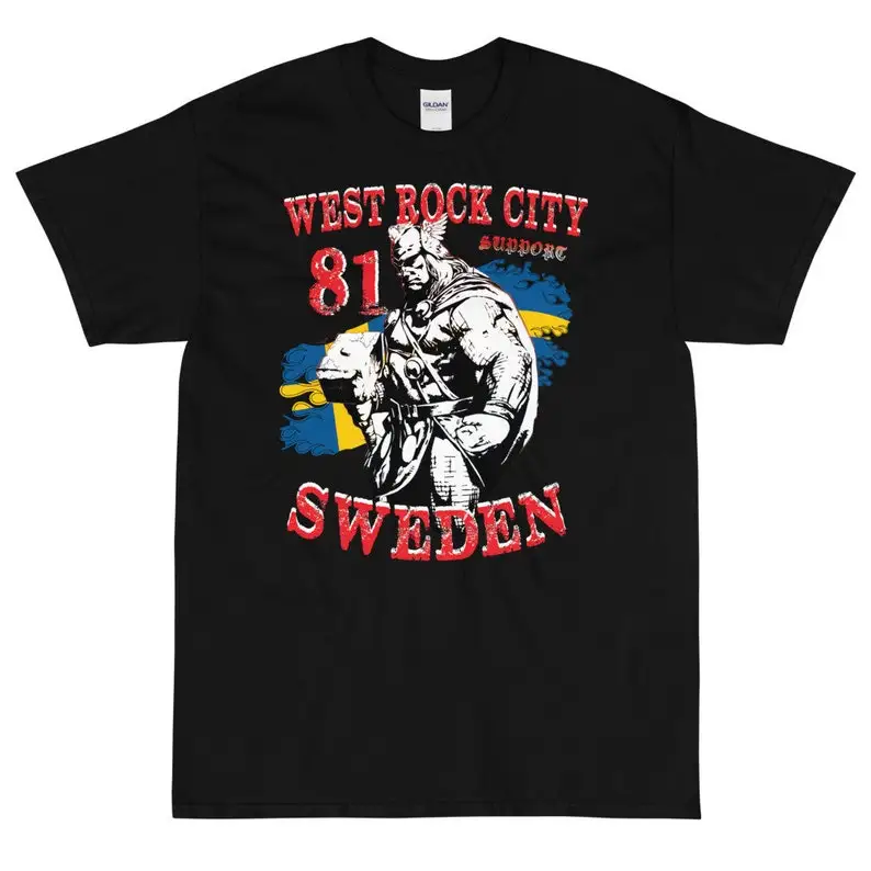 

01 Hells Angels Sweden Thor West Rock City Support81 Short Sleeve T-Shirt