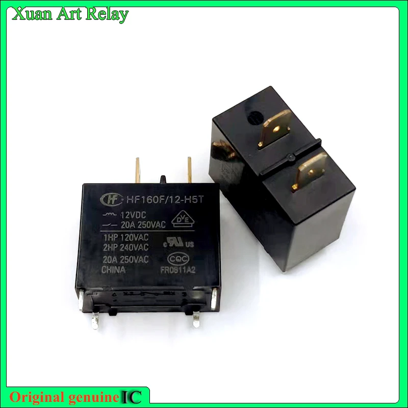 5 шт./лот 100% оригинальное подлинное реле: HF160F 12-H5T 12VDC 4 контакта 891WP-1A-C