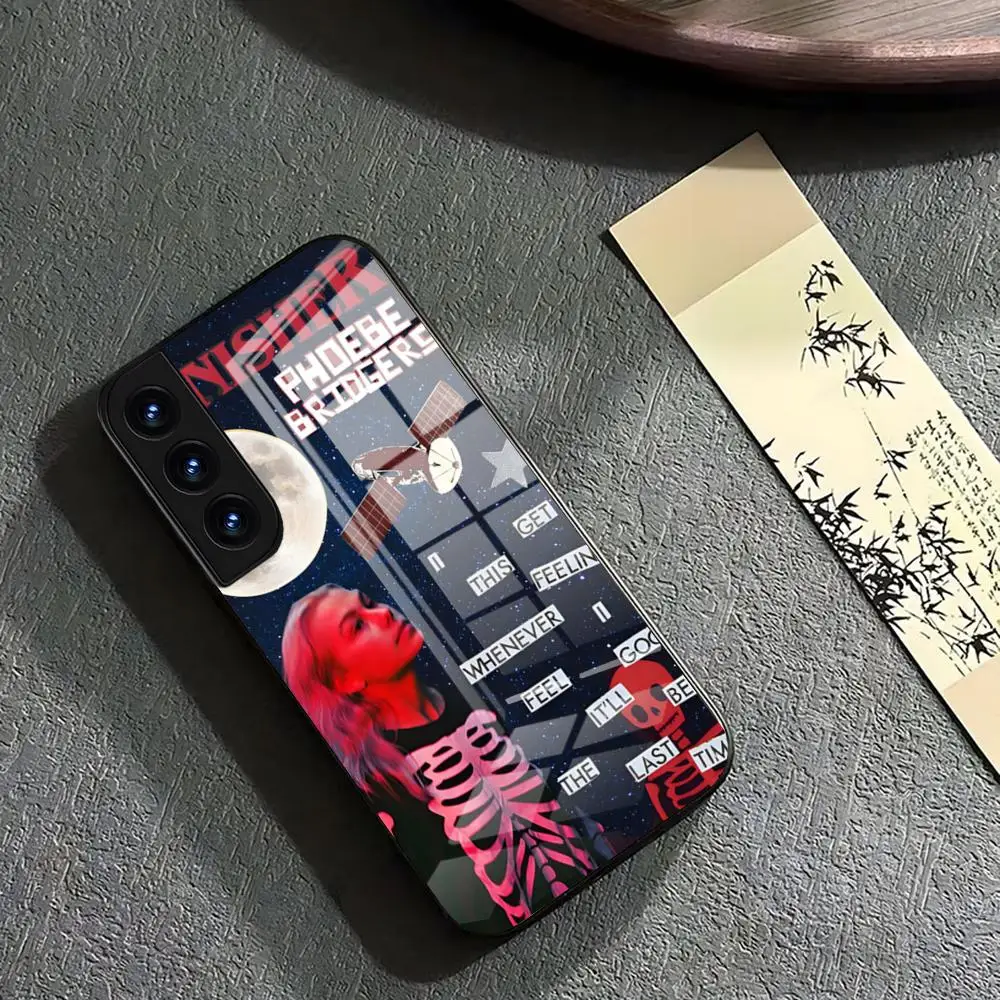 Чехол для телефона Punisher Phoebe Bridgers Samsung Glass S25 24 23 A54 S21 S22 Ultra A 42 32 52 51 Note S10 E Plus S20 FE Pro A1