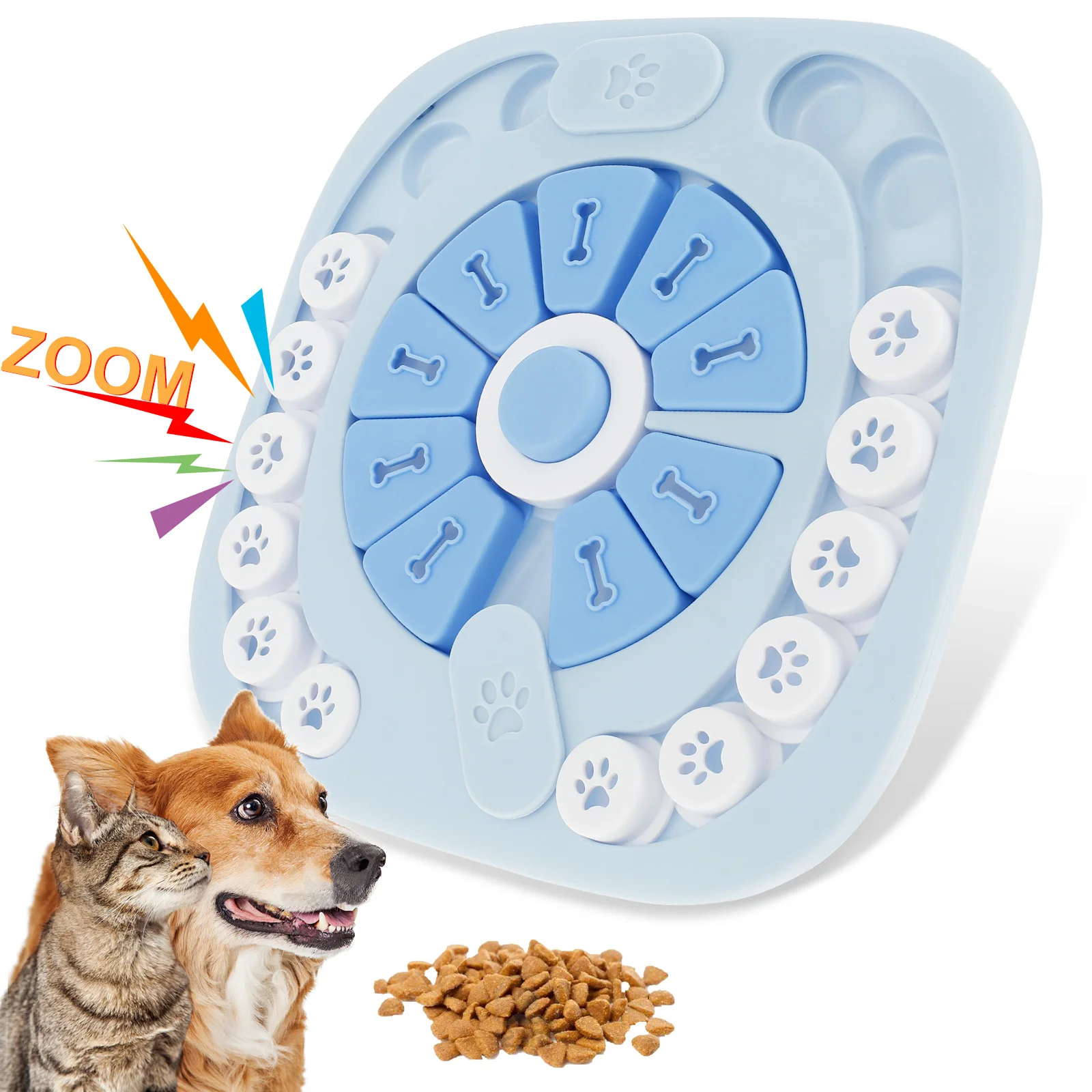 

New Dog Puzzle Toys Squeaky Dog Treat Puzzle Toy Interactive Dog Treat Puzzle Toys for IQ Training Mental Stimulating Dog Puzzle