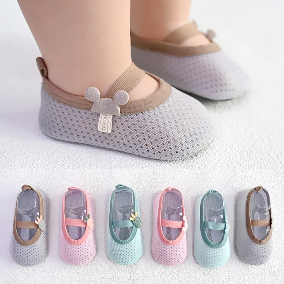 Обувь для малышей, обувь для малышей, обувь для первых шагов, милая мультяшная обувь для мальчиков и девочек, Вязаная Мягкая нескользящая обувь для новорожденных, модели