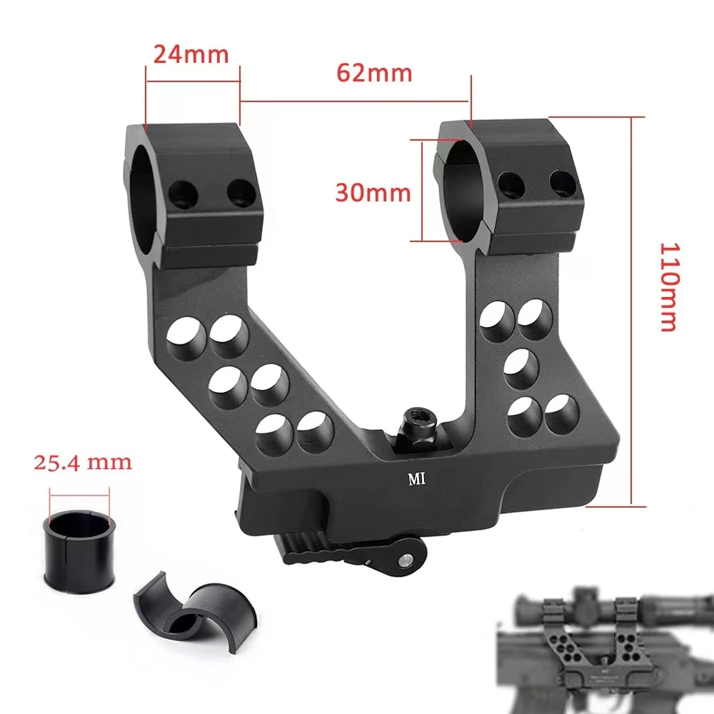 

AK Rail Mounting Base AK Rail Quick Disassembly Scope Rail Aluminum Alloy 20mm Rail Base Low Weight Bracket