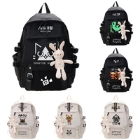 anime monster hunter cat backpack teenagers schoolbag students book bag cosplay fashion shoulder travel bags