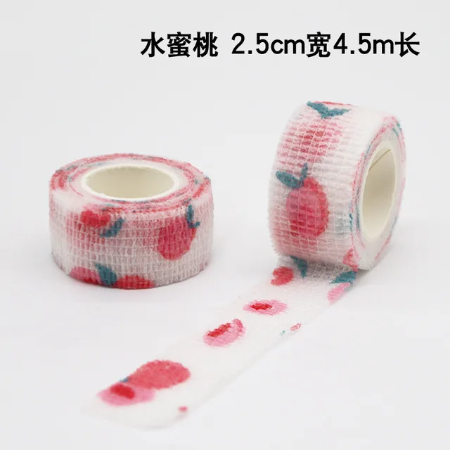 

1 рулон, 4,5 м, милая самоклеящаяся повязка, клейкая лента для обертывания пальцев, эластичные канцелярские принадлежности, школьные принадлежности, медицинские аксессуары