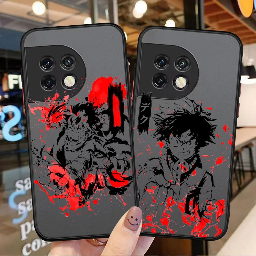 

Anime My Hero Academia Midoriya Matte Phone Case For OnePlus 10 9 8T 8 7T 7 6T 6 5T 5 Nord N100 N10 CE2 CE 2 Silicone Funda Capa