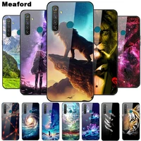 For OPPO Realme Case Tempered Glass Hard Back Cover For OPPO Realme Phone Cases Realme Pro Silicone Bumper Fundas