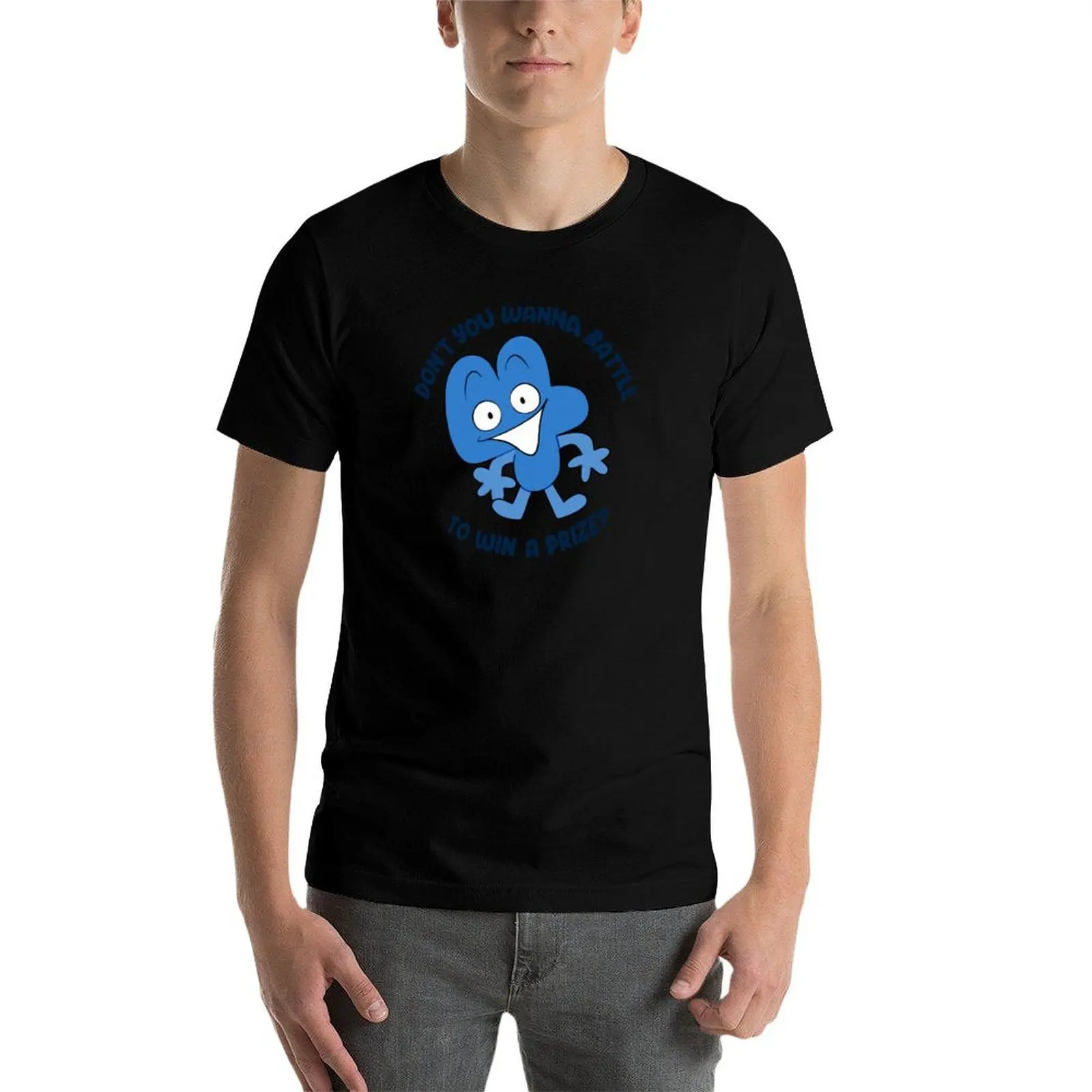 Фото Футболка BFDI Four Catchphrase, милые топы, фигурки аниме, большие размеры, мужские футболки с рисунком аниме №4