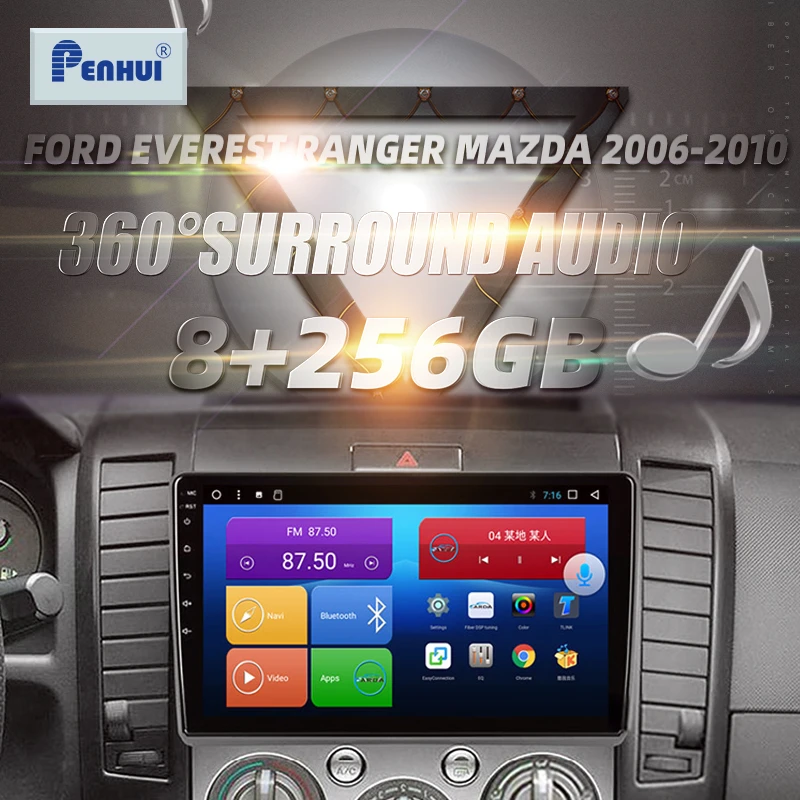 

HIFI для Ford Everest Ranger mazda 2006-2010 автомобильное радио, мультимедийный видеоплеер, навигатор GPS Android, двойной din