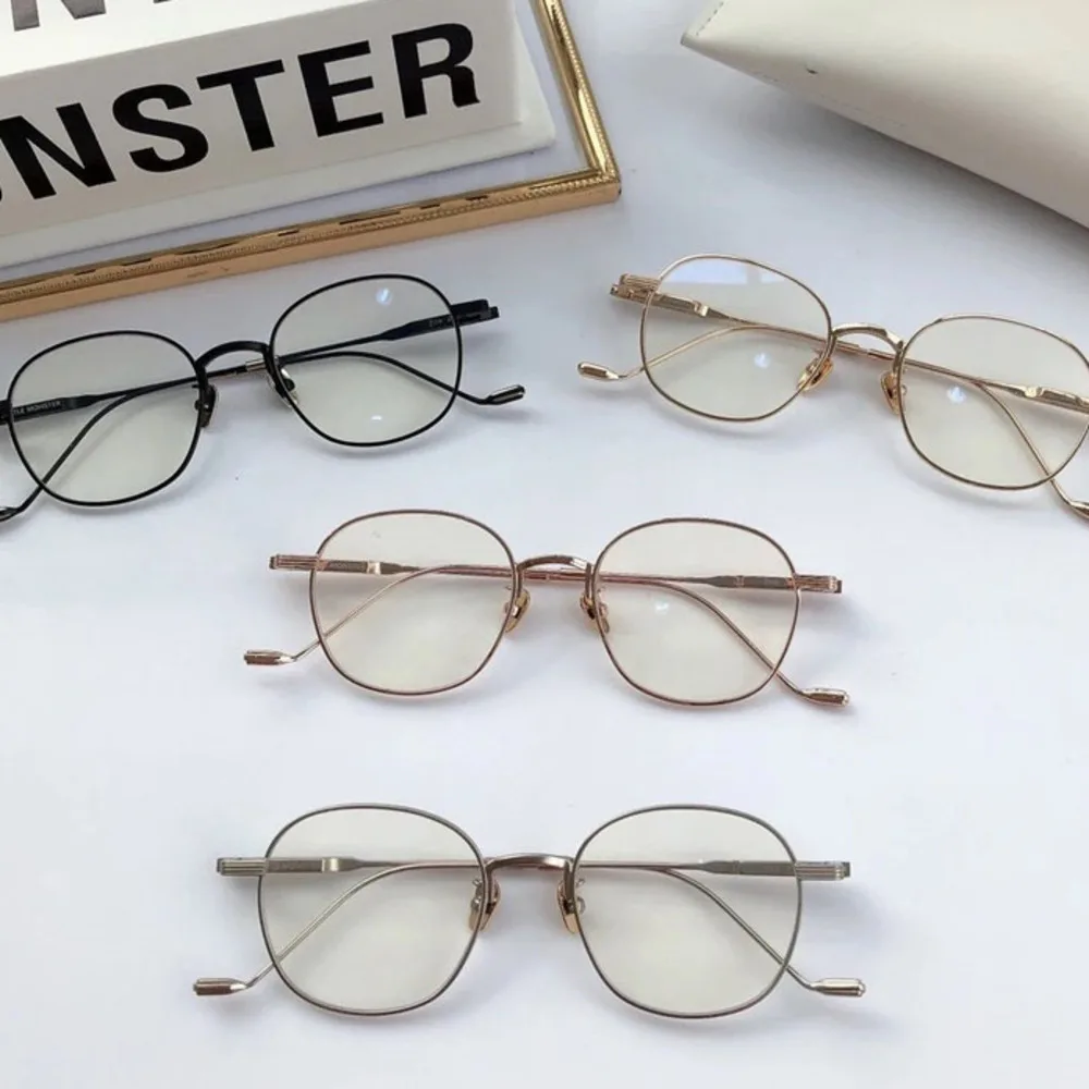 

GENTLE MONSTER GM Glasses Frame Women Blue Light Blocking Prescription Designer Fashion TOM 22 Silver Myopia Eyeglasses For Men