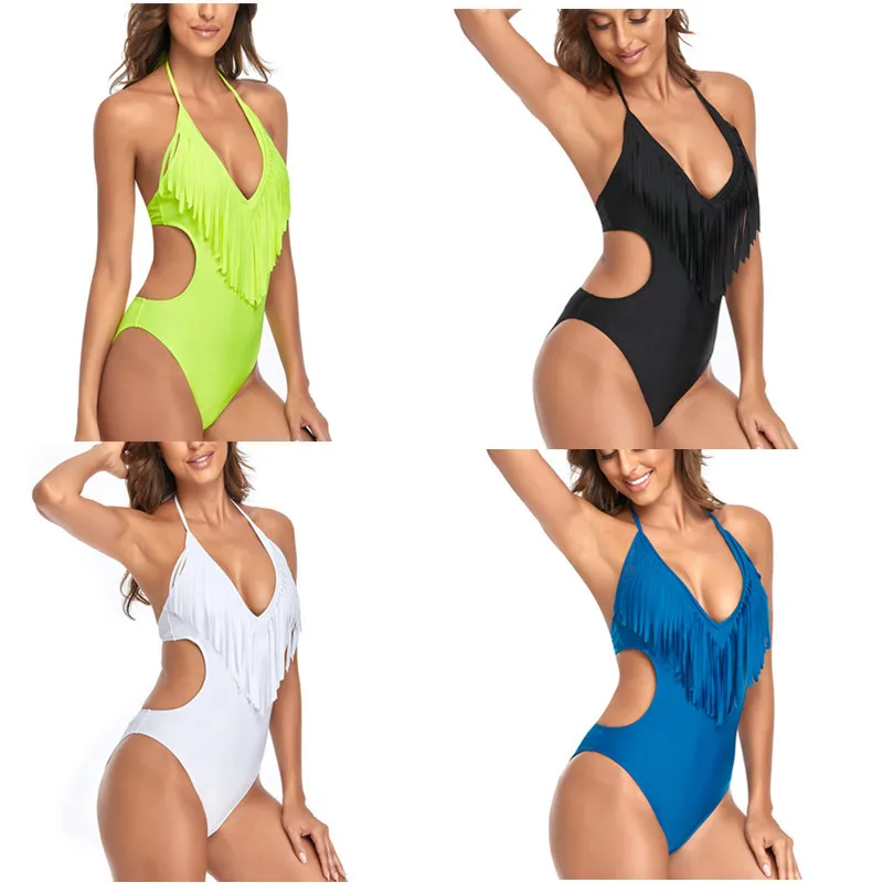 Women's Swimwear 2022 Summer Beach Bikini Solid Color Women's Swimsuit Beach Outfits for Women