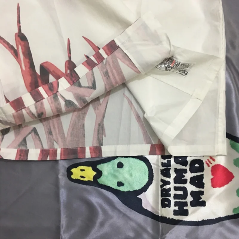 Human Made Shirt Men Women 1:1 Oversize Bird Print HUMAN MADE Hawaii Shirt