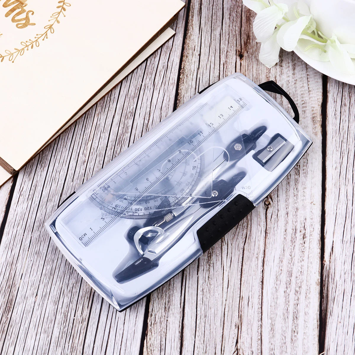 

10 in 1 Ruler Set Metal Portable Precision Durable Practical Painting Gadget for School Office