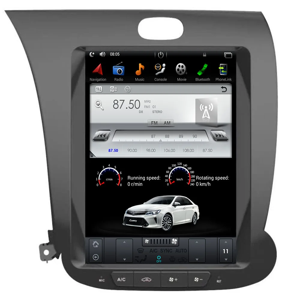 

12 " Android PX6 For KIA K3 CERATO FORTE 2013-2017 -2050 Tesla Radio Car GPS Navigation Multimedia Player Headunit AutoStereo