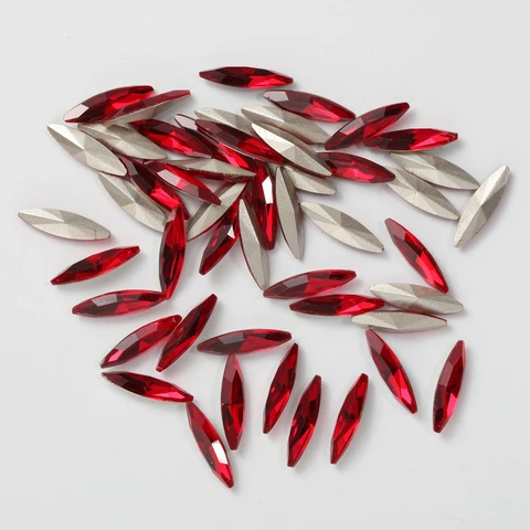 Стразы "лошадиный глаз" K9 стекло 4x15 мм