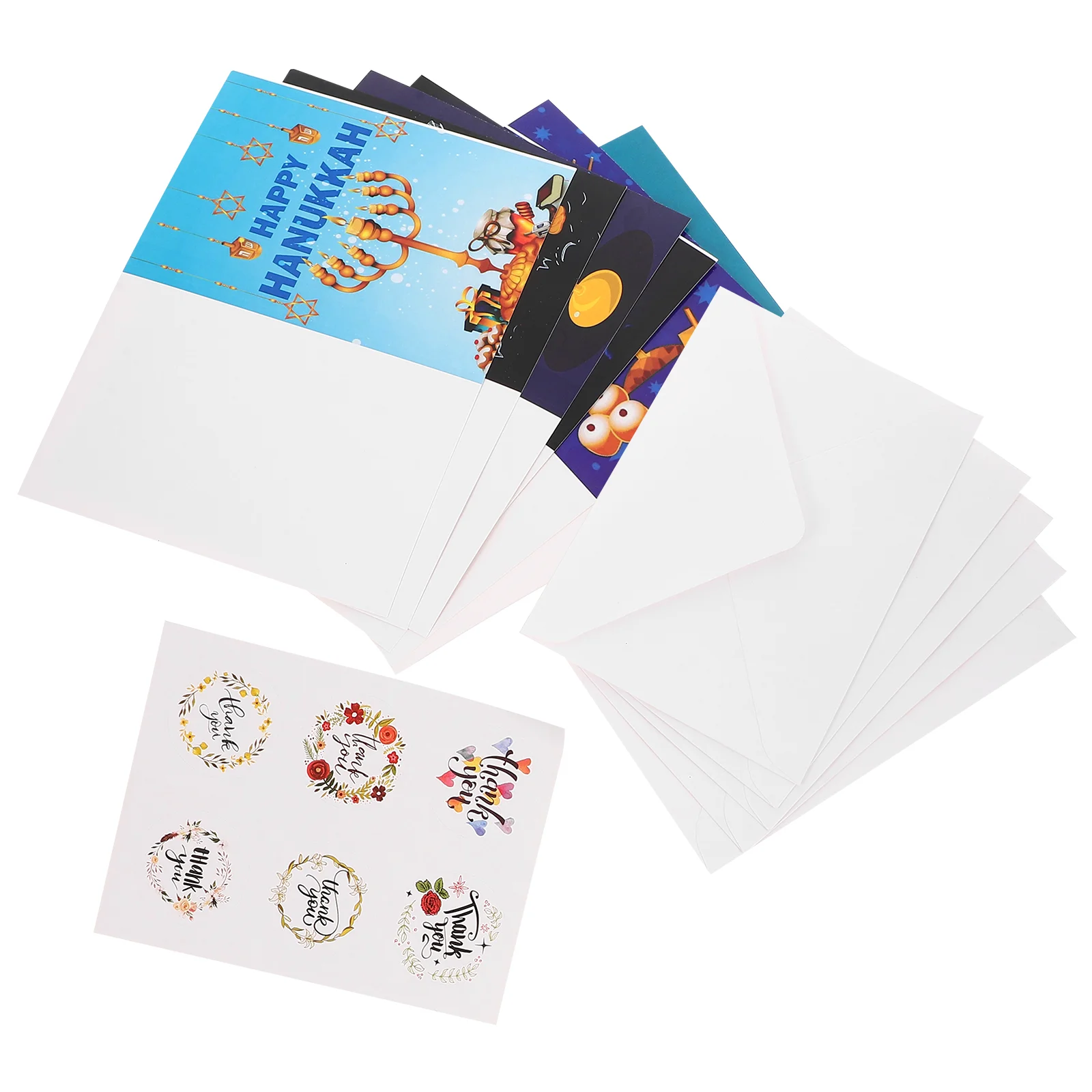 

1 комплект конвертов для поздравительных открыток, подарочные открытки Хэппи Ханука, поздравительные открытки