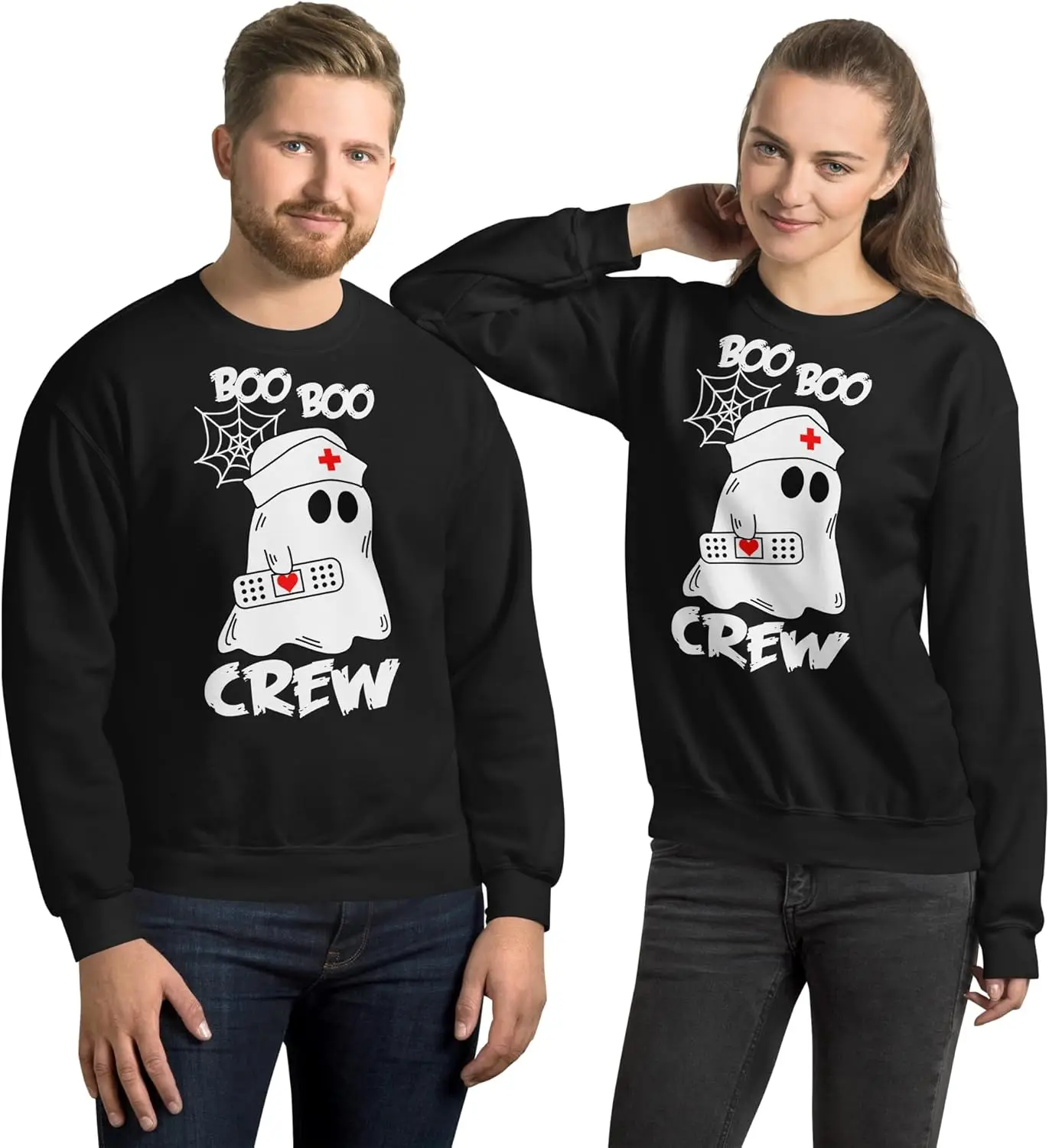 Свитшот Boo с круглым вырезом унисекс для медсестер врачей и работников