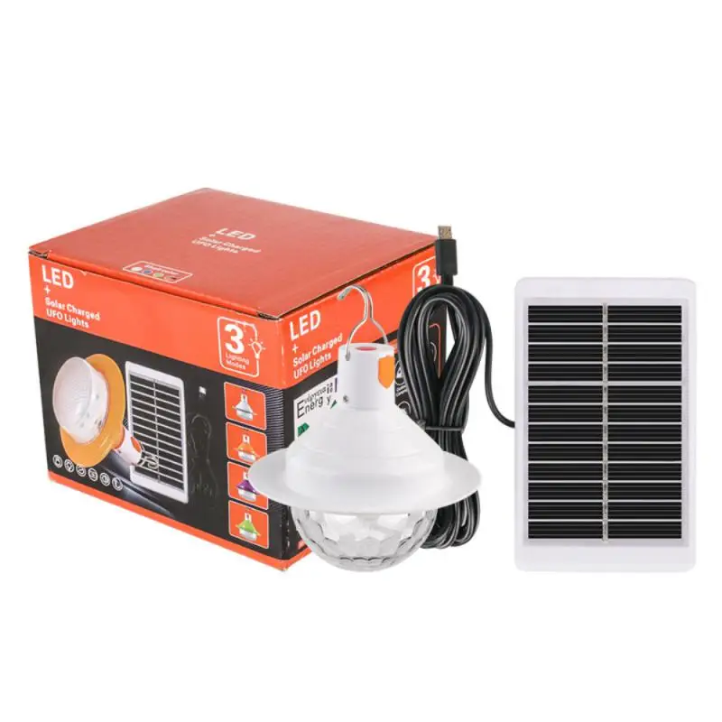 Outdoor Solar Colorful Ball Lights USB Charging WithThree Speed Dimming Camping Light Birthday Party Holiday Atmosphere Lighting