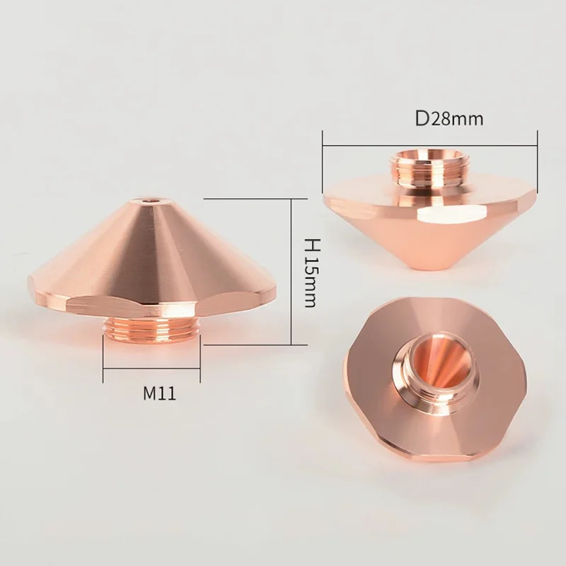 

Лазерная насадка Raytools D28 M11 D32 M14 H15 с одинарным двойным хромированным покрытием 1,2 1,5 1,4 2,0 2,5 для Raytools Bodor, насадки для лазерной головки
