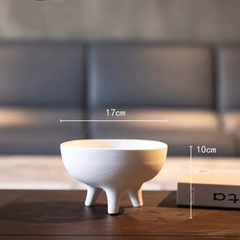 

Белый керамический цветочный горшок