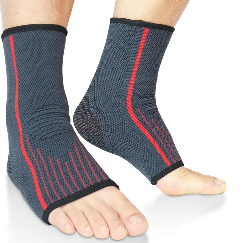 

2PCS Ankle Brace Compression Support Sleeve Elastic Sprain Plantar Fasciitis Foot Socks for Injury Recovery Joint Pain Achilles