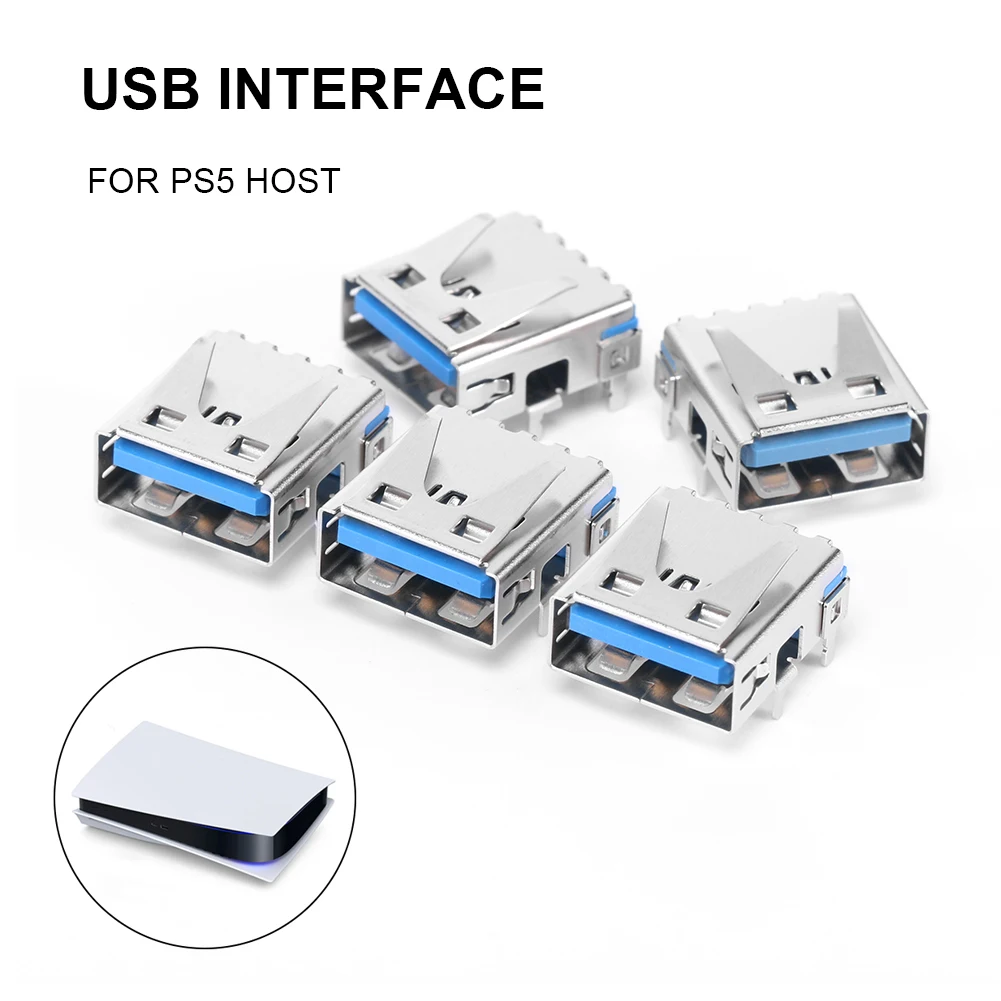 

5 шт., профессиональные USB-разъемы для консоли PS5