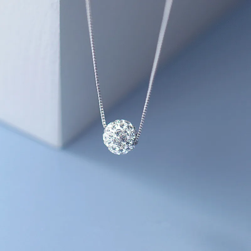 

Женское ожерелье из серебра 925 пробы, со сверкающим Цирконом
