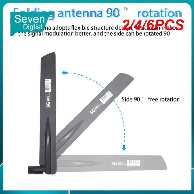 

2/4/6PCS Flexible Fold Full Band Antennas Sma Interface Foldable 22cm 5g Antenna Stable Signal 5g Full Band Folding Antenna